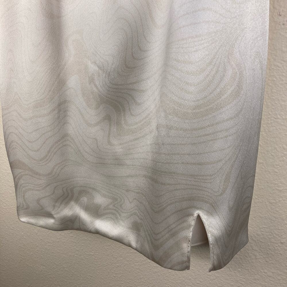 Wild Fable Woman’s Sundress Size Large Off White Swirly Print Lined - Picture 3 of 6